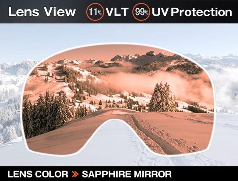 ZEROTECH Compatible Replacement Lens for Oakley Splice Snow Goggles Mirror type - Image 2
